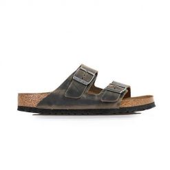 Klapki męskie Birkenstock Arizona. Szare klapki i japonki męskie Birkenstock, z materiału. Za 419.00 zł.