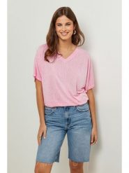 Lin Passion Tunika w kolorze jasnoróżowym rozmiar: 40/42. Różowe tuniki damskie Lin Passion, bez wzorów, klasyczne, bez kołnierzyka, bez ramiączek. Za 113.99 zł.