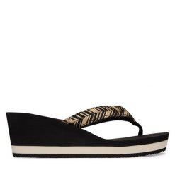 Japonki Tommy Hilfiger. Czarne klapki damskie Tommy Hilfiger, bez wzorów, bez obcasa. Za 229.99 zł.