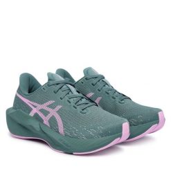Buty do biegania Asics. Zielone obuwie do biegania damskie Asics. Za 709.99 zł.