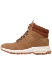 Buty męskie ocieplane Kappa TIBER. Brązowe buty trekkingowe męskie Kappa, na zimę, z materiału, przed kolano, bez zapięcia, trekkingowe. Za 156.77 zł.