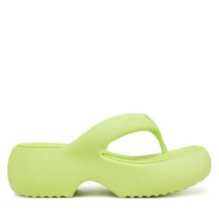 Japonki Melissa. Żółte klapki damskie Melissa, bez wzorów, bez obcasa. Za 269.99 zł.