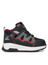 Skechers Sneakersy Drizzle Squad 406377N/BKRD Czarny. Czarne trampki i tenisówki chłopięce Skechers, bez wzorów, ze skóry, bez zapięcia. Za 269.99 zł.