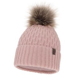 Czapka Zimowa Damska z Pomponem Różowa. Czerwone czapki zimowe damskie Molly, z materiału. Za 59.00 zł.