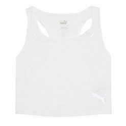 Top Puma Run Ultraspun Crop Damskie. Białe topy sportowe damskie Puma, s, bez wzorów, z materiału, bez ramiączek. Za 139.99 zł.