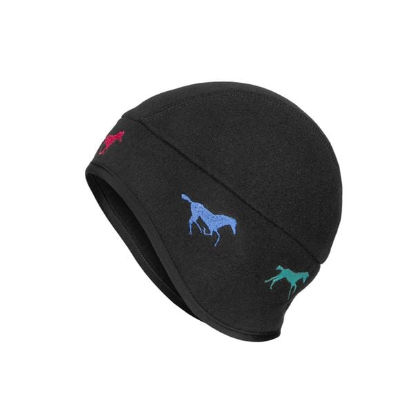 Czapka jeździecka pod kask Galop Wear. Czarne czapki męskie GALOP WEAR, bez wzorów, z materiału. Za 129.00 zł.