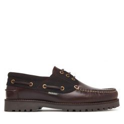 Półbuty Barbour. Brązowe półbuty męskie Barbour, bez zapięcia. Za 699.99 zł.