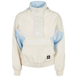 Damska wiatroszczelna wodoodporna kurtka Urban Classics Starter Colorblock. Białe kurtki przeciwdeszczowe damskie Starter, bez kaptura. Za 420.00 zł.