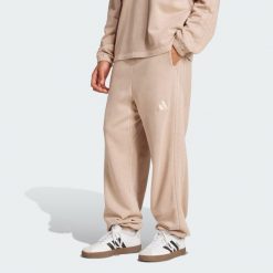 Spodnie ALL SZN French Terry Washed Loose. Czarne spodnie sportowe męskie Adidas, z tkaniny. Za 279.00 zł.