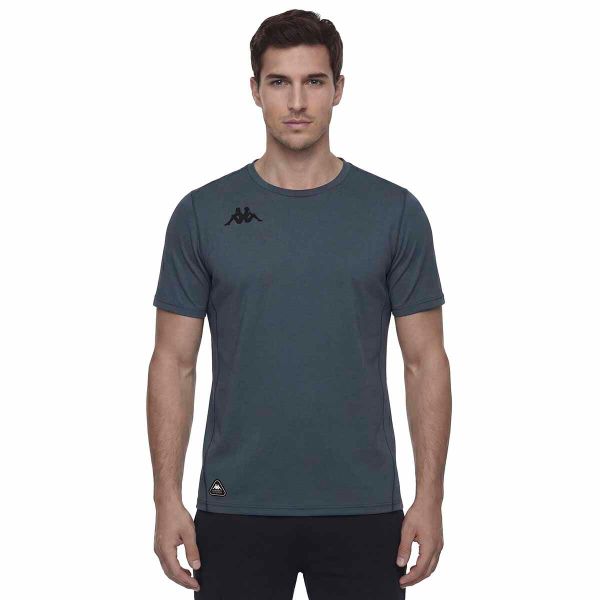 Koszulka Kappa Irojo. Niebieskie t-shirty sportowe męskie Kappa, m, z materiału, bez ramiączek, do biegania. Za 170.00 zł.