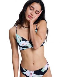 Stanik bikini typu bralette dla Kobiety PRINTED ESSENTIALS Czarny. Czarne bikini damskie Roxy, bez wzorów. Za 169.99 zł.