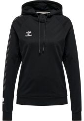 Damska bawełniana bluza z kapturem Hummel Move Grid. Czarne bluzy z nadrukiem damskie HUMMEL, xs, z bawełny. Za 163.15 zł.