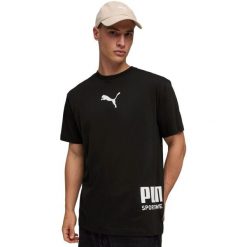 Męskie T shirt Puma Sport Relaxed Graphic Tee. Czarne t-shirty męskie Puma, m, bez wzorów, z bawełny, bez kołnierzyka. Za 190.00 zł.