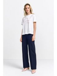 Rich & Royal Koszulka w kolorze białym rozmiar: XS. Białe t-shirty damskie Rich & Royal, xs, bez wzorów, z bawełny, bez kołnierzyka. Za 82.83 zł.