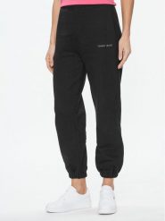 Tommy Jeans Spodnie dresowe Classics DW0DW17309 Czarny Relaxed Fit. Czarne jeansy damskie Tommy Jeans, xxs, bez wzorów, z bawełny. Za 249.99 zł.