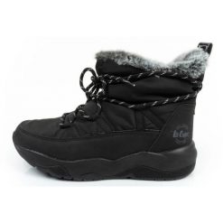 Buty Lee Cooper LCJ-24-03-3063L czarne. Czarne buty sportowe na co dzień damskie bez wzorów, z materiału, trekkingowe. Za 329.02 zł.