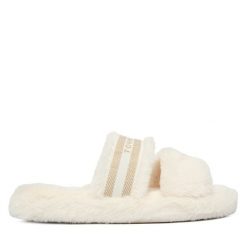 Kapcie Tommy Hilfiger. Białe kapcie damskie Tommy Hilfiger. Za 199.99 zł.