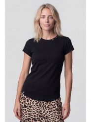 Alife and kickin Koszulka "Tabitha" w kolorze czarnym rozmiar: L. Czarne bluzki damskie Alife and Kickin, l, bez wzorów, bez kołnierzyka, bez ramiączek. Za 60.99 zł.
