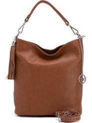 Mia Tomazzi Skórzana torebka "Sabaudia" w kolorze brązowym - 26 x 28 x 12 cm rozmiar: onesize. Brązowe torebki klasyczne damskie Mia Tomazzi, bez wzorów, z materiału, bez dodatków. Za 260.99 zł.