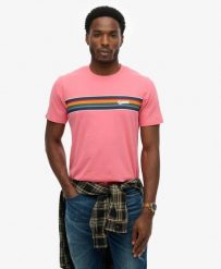 Superdry Outdoor Stripe Logo Relaxed T‑Shirt – 100% bawełna organiczna. Czerwone t-shirty damskie Superdry., xl, bez wzorów, z bawełny, bez kołnierzyka. Za 198.35 zł.