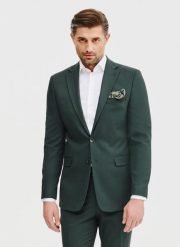 PAKO LORENTE - Zielona marynarka garniturowa. Zielone marynarki męskie Pako Lorente, bez wzorów, z elastanu. Za 999.99 zł.