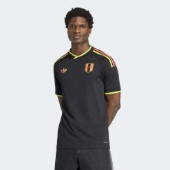 Koszulka wyjazdowa Peru 26. Czarne bluzki damskie Adidas, xl, z dzianiny, bez ramiączek, do piłki nożnej, climacool (adidas). Za 439.00 zł.