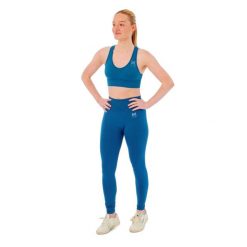 Damski zestaw sportowy Xtreme - legginsy sportowe + top sportowy - Niebieski. Niebieskie legginsy damskie XTREME SOCKSWEAR, m, bez wzorów, z materiału. Za 190.74 zł.