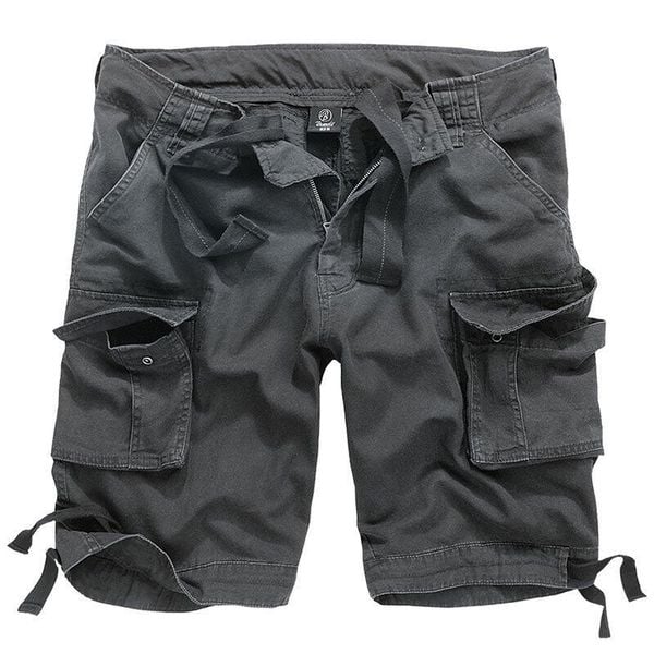 Szorty bushcraft męskie Brandit Urban Legend Vintage Grafitowe. Szare szorty męskie Brandit, bez kołnierzyka. Za 239.50 zł.