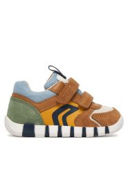 Geox Sneakersy B Iupidoo Boy B3555D 02214 C5G2Q Brązowy. Brązowe buty sportowe chłopięce Geox, bez wzorów, ze skóry, bez zapięcia. Za 269.99 zł.