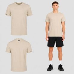 KOSZULKA MĘSKA 4F T-SHIRT BAWEŁNIANY SPORTOWY NA CO DZIEŃ M3322 SS26. Białe t-shirty sportowe męskie 4f, m, z bawełny, bez ramiączek, na fitness i siłownię. Za 181.97 zł.