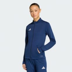 Bluza Entrada26 Track Jacket. Niebieskie bluzy sportowe damskie Adidas, l, z dresówki. Za 179.00 zł.