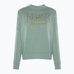 Bluza damska Nike Sportswear Club Fleece. Zielone bluzy bez kaptura damskie Nike. Za 259.99 zł.