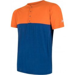 Sensor t-shirt męski z guzikami Merino Air PT pomarańczowo-niebieski M. Brązowe bielizna termoaktywna męska Sensor, m, bez wzorów, z dzianiny. W wyprzedaży za 175.00 zł.