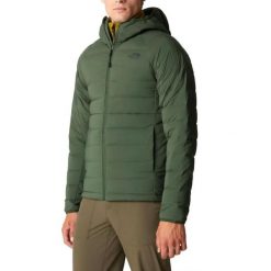 Kurtka turystyczna męska The North Face Belleview. Zielone kurtki męskie The North Face, m, bez wzorów, z elastanu, sportowe, bez kaptura. W wyprzedaży za 966.00 zł.