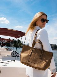 Maison héritage PARIS Skórzana torebka "Mini Malta" w kolorze złotym - 38 x 24 x 9 cm rozmiar: onesize. Żółte torebki klasyczne damskie maison héritage PARIS, bez wzorów, z materiału, bez dodatków. Za 304.99 zł.