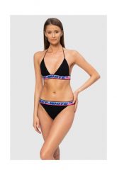 OFF-WHITE Czarne bikini. Czarne bikini damskie OFF-WHITE, bez wzorów. W wyprzedaży za 899.99 zł.