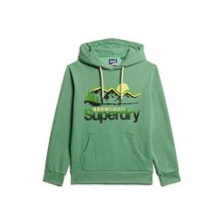 Bluza z kapturem z wzorem Superdry Great Outdoors. Zielone bluzy z kapturem męskie Superdry., m. Za 374.85 zł.