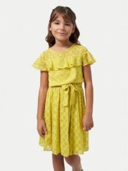 Mayoral Sukienka letnia 6948 Żółty Regular Fit. Żółte sukienki dziewczęce Mayoral, na lato, bez wzorów, z syntetyku, bez ramiączek. Za 129.99 zł.