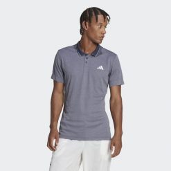 Koszulka do tenisa męska Adidas Tennis FreeLift Polo Shirt. Niebieskie koszulki polo męskie Adidas, m, bez wzorów, z materiału, bez ramiączek. Za 263.00 zł.