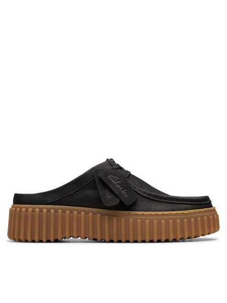 Clarks Klapki Torhill Mule 26181193 Czarny. Czarne klapki damskie Clarks, bez wzorów, ze skóry, bez obcasa. Za 489.99 zł.