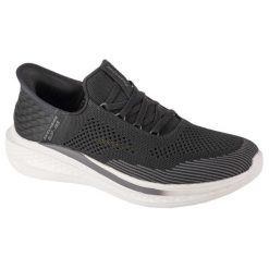Buty sportowe Skechers Slade Quinto. Czarne buty sportowe na co dzień męskie Skechers, z materiału, bez zapięcia. Za 359.99 zł.