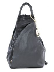 Lucca Baldi Skórzany plecak "Novara" w kolorze szaro-czarnym - 29 x 34 x 13 cm rozmiar: onesize. Czarne plecaki damskie Lucca Baldi, bez wzorów, z materiału. Za 439.95 zł.
