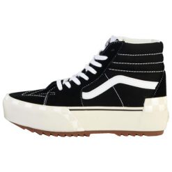 Trampki Vans cu platforma Sk8-Hi Stacked, Kobiety. Czarne trampki i tenisówki damskie Vans, bez wzorów, z materiału, za kostkę. Za 590.00 zł.