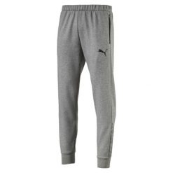 SPODNIE ESSENTIAL FLEECE. Spodnie materiałowe męskie Puma, bez wzorów. W wyprzedaży za 129.99 zł.