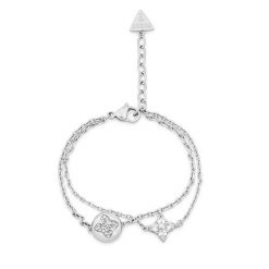 Bransoletka Guess. Szare bransoletki damskie Guess, srebrne. Za 299.99 zł.