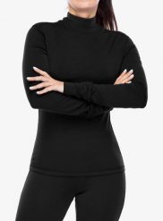 Bluza termoaktywna damska Super.natural B Hot Turtleneck. Czarne bluzy bez kaptura damskie Super.natural, l, z elastanu. Za 417.99 zł.