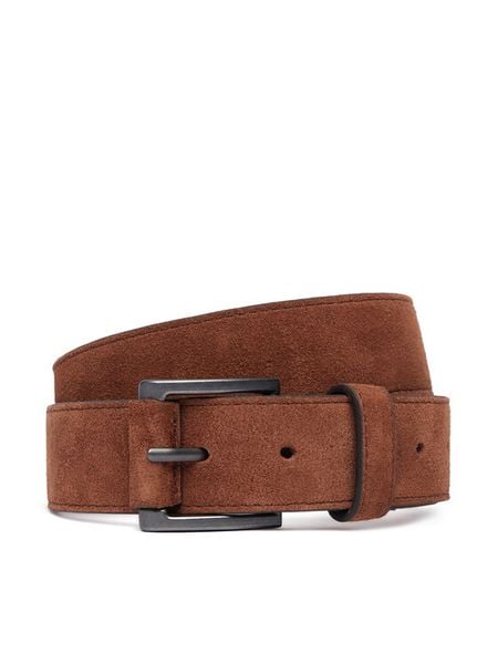Tommy Hilfiger Pasek Th Soho Roller Suede 3.5 AM0AM14554 Brązowy. Brązowe paski męskie Tommy Hilfiger, bez wzorów, ze skóry. Za 229.99 zł.