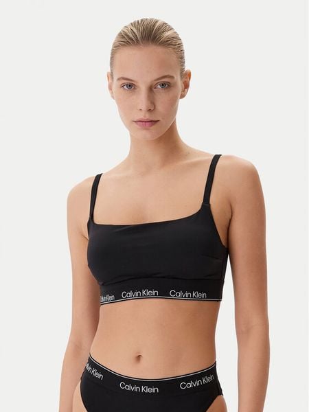 Calvin Klein Swimwear Góra od bikini LV00Q61130 Czarny. Czarne bikini damskie Calvin Klein Swimwear, bez wzorów. Za 249.99 zł.
