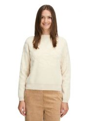 BETTY & CO Sweter w kolorze kremowym rozmiar: 40. Brązowe golfy damskie Betty & Co., bez wzorów, bez ramiączek. Za 169.95 zł.