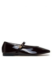 Tommy Hilfiger Baleriny FW0FW08577 Bordowy. Czerwone baleriny damskie Tommy Hilfiger, bez wzorów, z lakierowanej skóry, bez obcasa. Za 319.99 zł.